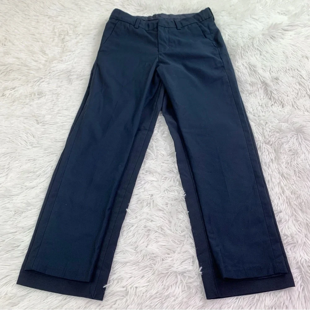 Set of 2‎ boy's size 8 navy blue dress pants adjustable waist Cat & Jack H&M